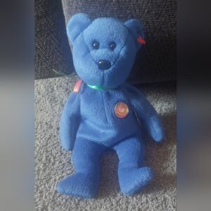 Ty Beanie Baby “Clubby” 1998 Official Club Bear Royal Blue